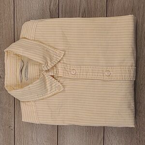 SUITSUPPLY Pastel Yellow White Egyptian Cotton Sz 15.5 Slim Fit Mens Dress Shirt